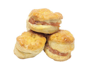 Lengüitas de hojaldre con Dulce de Leche