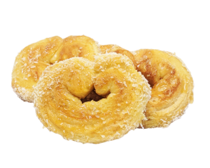 Palmeritas de Hojaldre bañadas en almibar